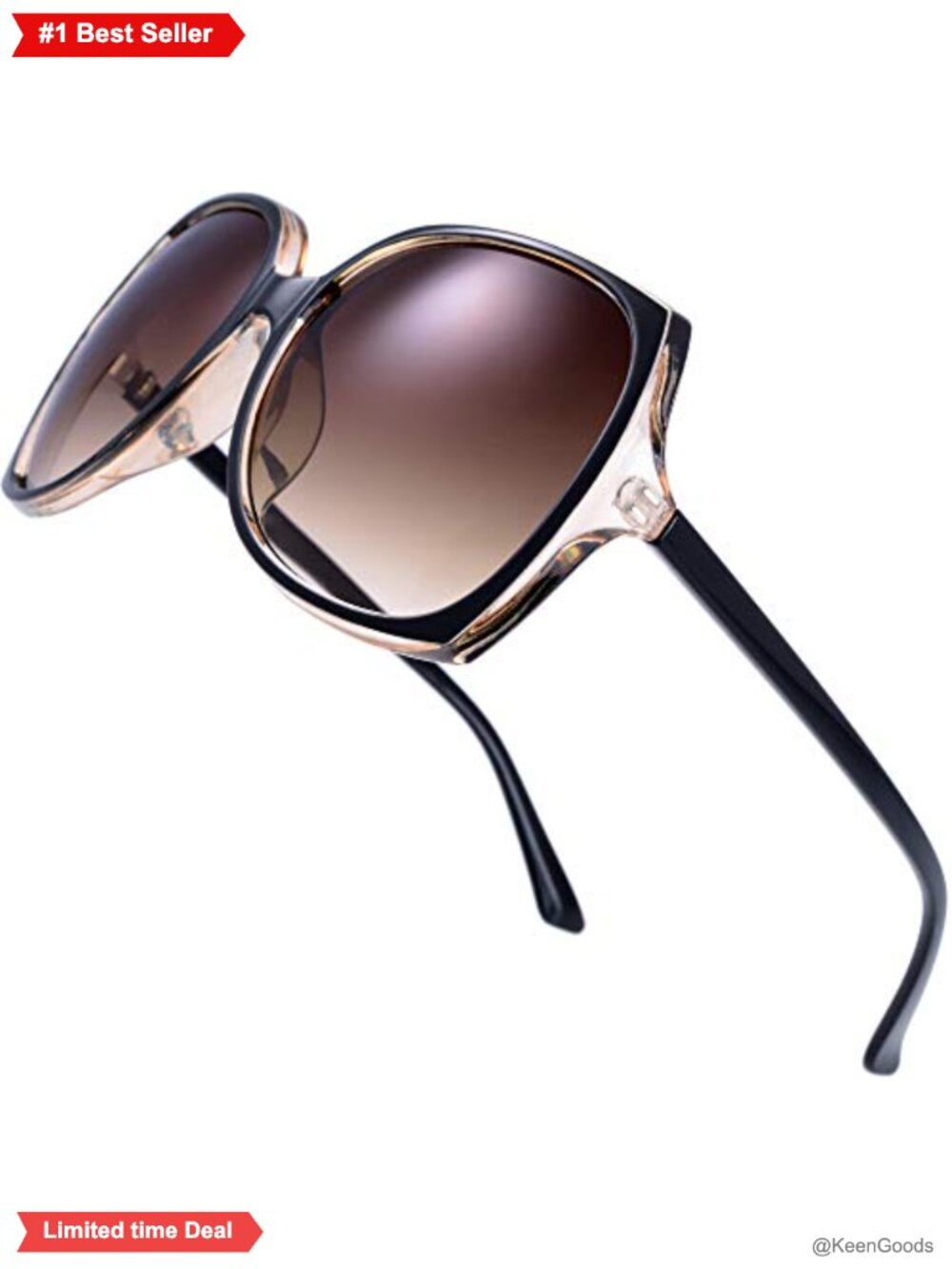 Oversized Butterfly Sunglasses UV Protection Gradient Lens
